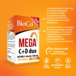 Kép 4/4 - BioCo MEGA C+D duo RETARD C-vitamin 1500 mg + D3-vitamin 3000 NE filmtabletta 100 db