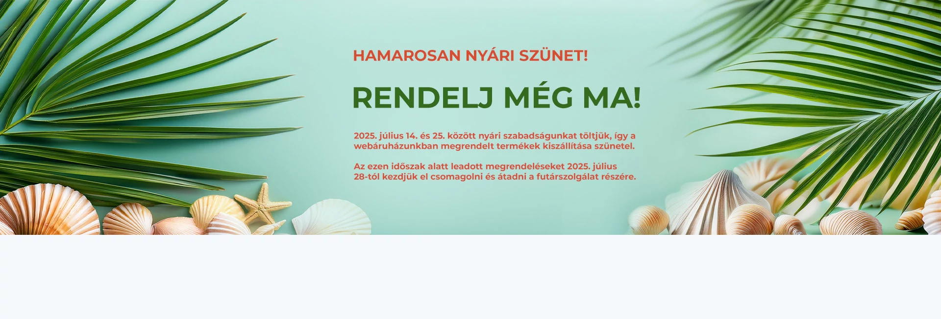 Nyári szünet 2025 _ rendelj még ma