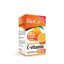 BioCo Narancs ízű C-vitamin 500 mg rágótabletta 100 db