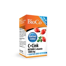 BioCo C+Cink Retard C-vitamin 1000 mg + Szerves cink Családi csomag filmtabletta 100 db