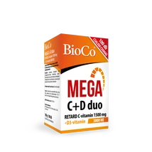BioCo MEGA C+D duo RETARD C-vitamin 1500 mg + D3-vitamin 3000 NE filmtabletta 100 db