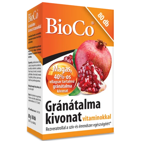 BioCo Gránátalma kivonat vitaminokkal 80 db