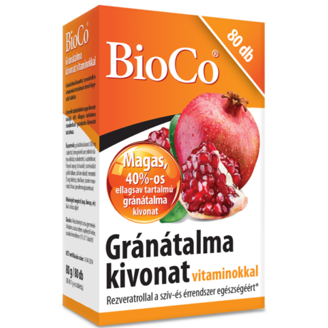 BioCo Gránátalma kivonat vitaminokkal 80 db