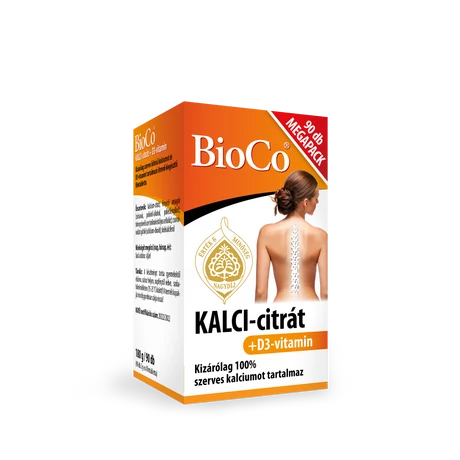 BioCo KALCI-citrát+D3-vitamin MEGAPACK 90 db