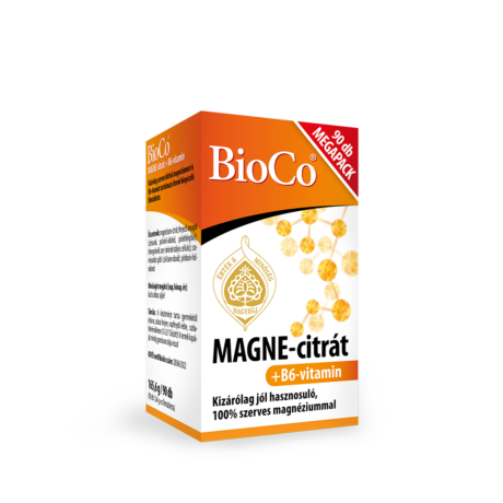 BioCo MAGNE-citrát + B6-vitamin filmtabletta 90 db