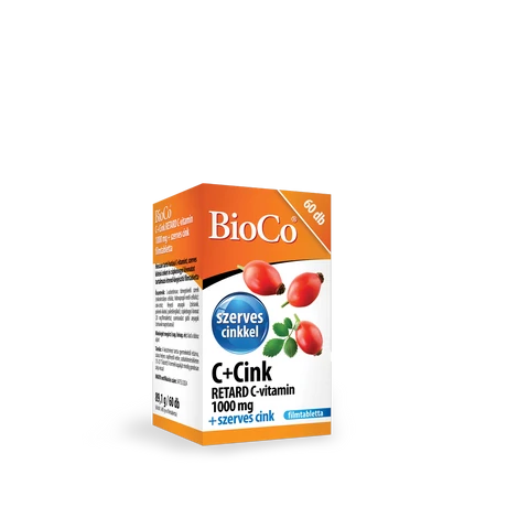 BioCo C+Cink Retard C-vitamin 1000 mg+szerves cink filmtabletta 60x
