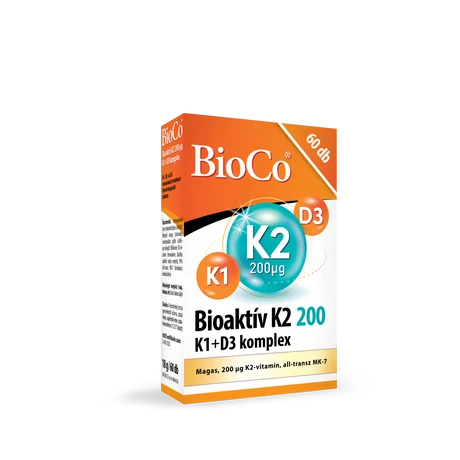 BioCo Bioaktív K2 200 mikrogramm K1+D3 komplex