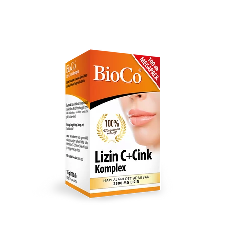 BioCo Lizin C+Cink Komplex étrend-kiegészítő tabletta 100 db