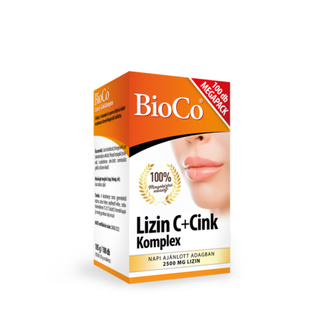 BioCo Lizin C+Cink Komplex étrend-kiegészítő tabletta 100 db