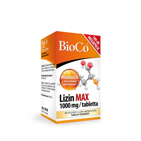 BioCo Lizin MAX 1000 mg MEGAPACK étrend-kiegészítő tabletta  100 db
