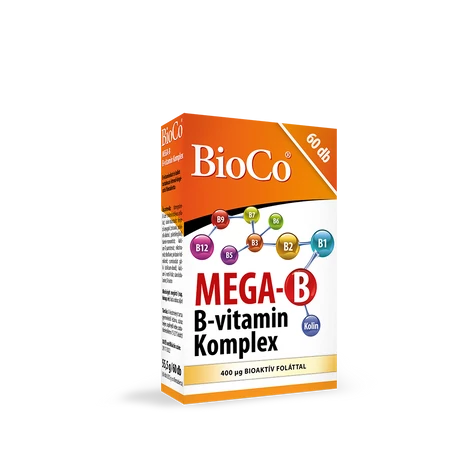 BioCo MEGA-B B-vitamin Komplex filmtabletta 60 db