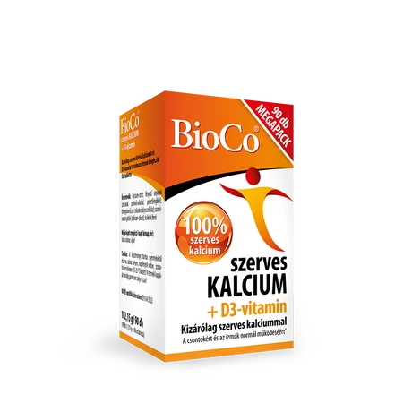 BioCo Szerves kalcium + D3-vitamin filmtabletta 90 db