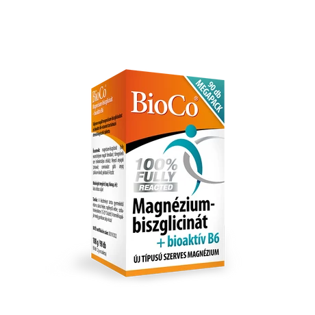 BioCo Magnézium-biszglicinát + bioaktív B6-vitamin tabletta 90 db