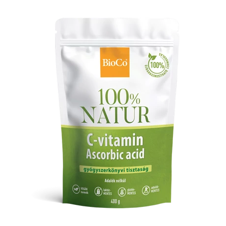 BioCo 100% NATUR C-vitamin Ascorbic acid tasakos por 400 g