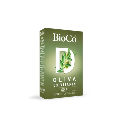 BioCo OLIVA D3-vitamin 3000 NE lágyzselatin kapszula 60 db
