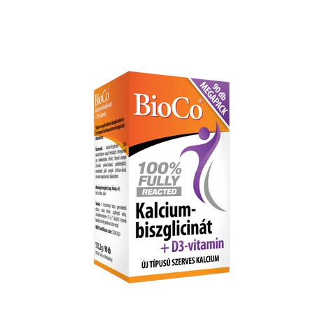 BioCo Kalcium-biszglicinát + D3-vitamin filmtabletta 90 db