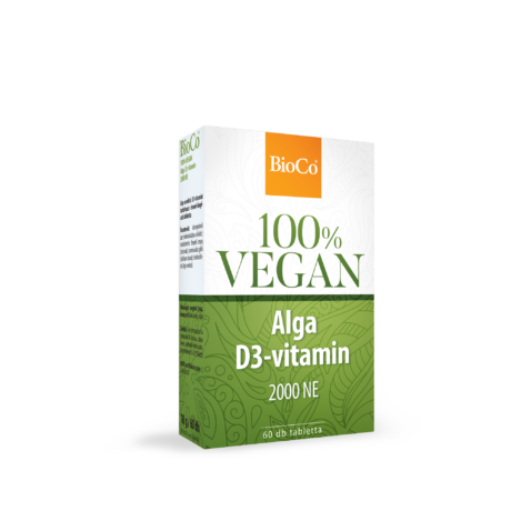 BioCo 100% VEGAN Alga D3-vitamin 2000 NE 60 db