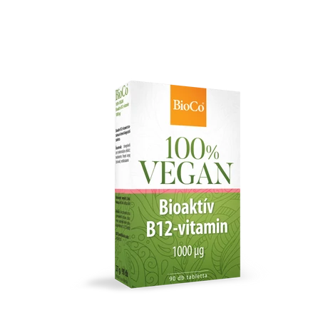 BioCo 100% VEGAN Bioaktív B12-vitamin 1000 mcg 90 db