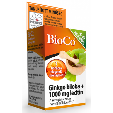 BioCo Ginkgo Biloba + 1000 mg Lecitin MEGAPACK 90 db