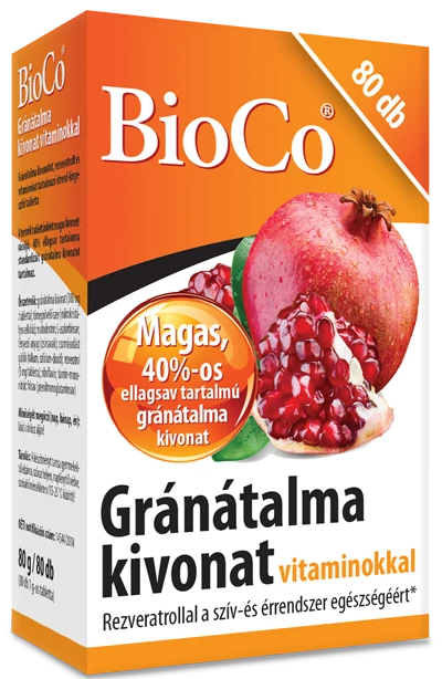 BioCo Gránátalma kivonat vitaminokkal 80 db