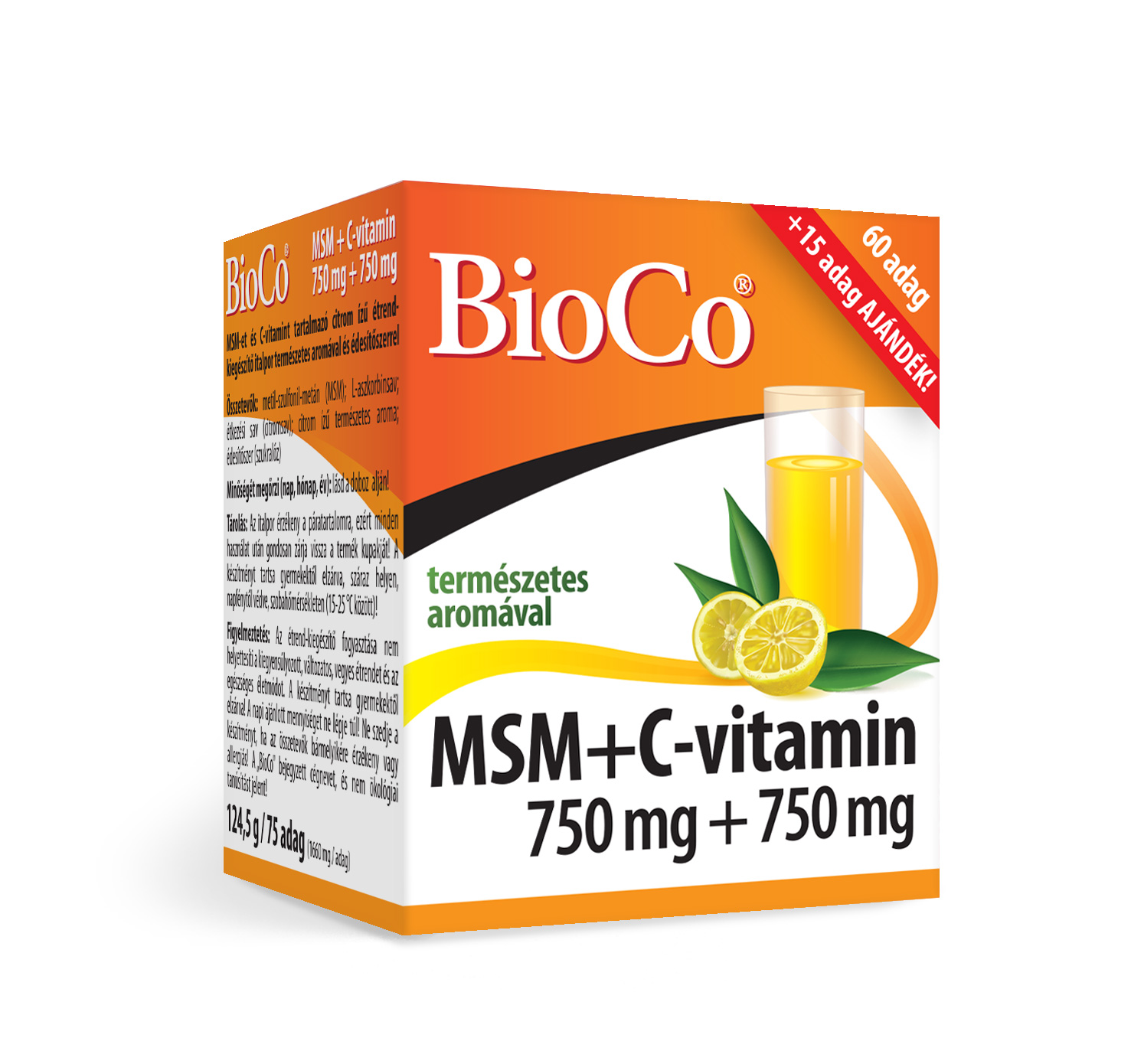 BioCo MSM+C-vitamin italpor 750mg+750mg