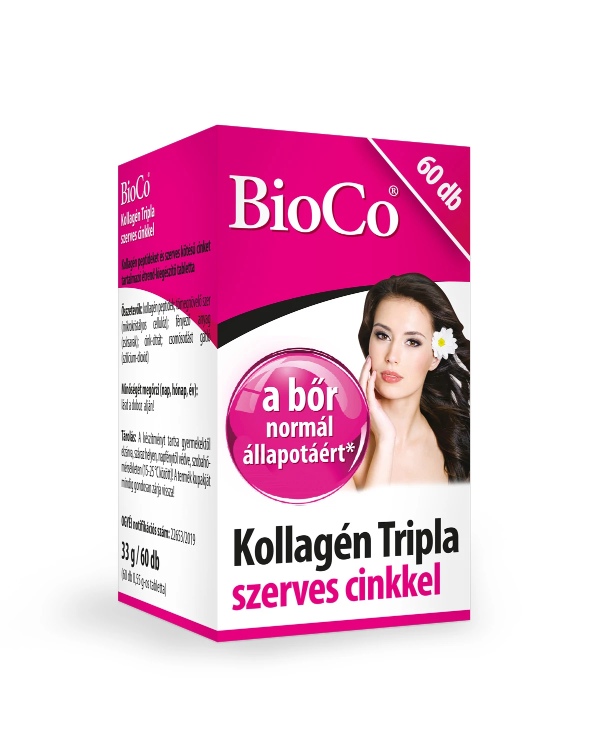 BioCo Kollagén Tripla szerves cinkkel 60 db