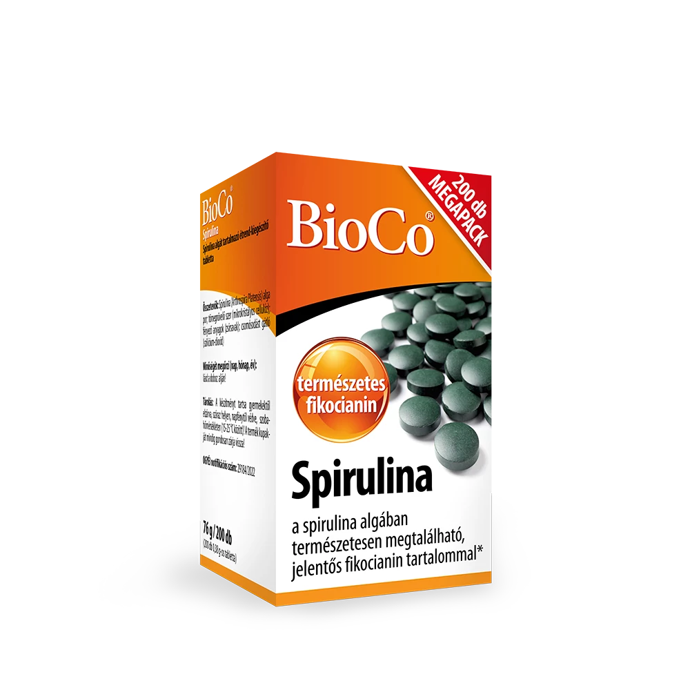 BioCo Spirulina MEGAPACK tabletta 200 db