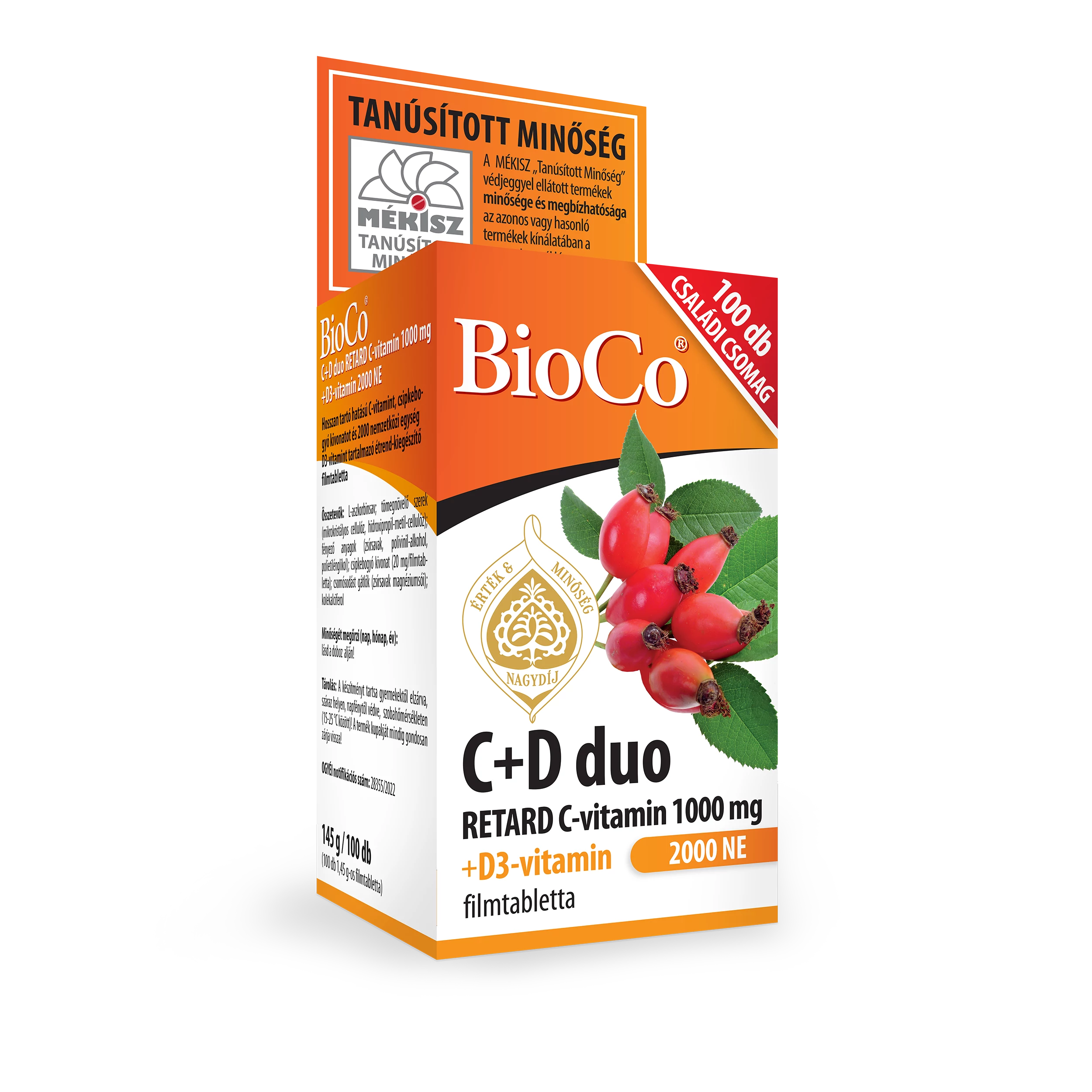 BioCo C+D duo 2000 NE filmtabletta 100 db
