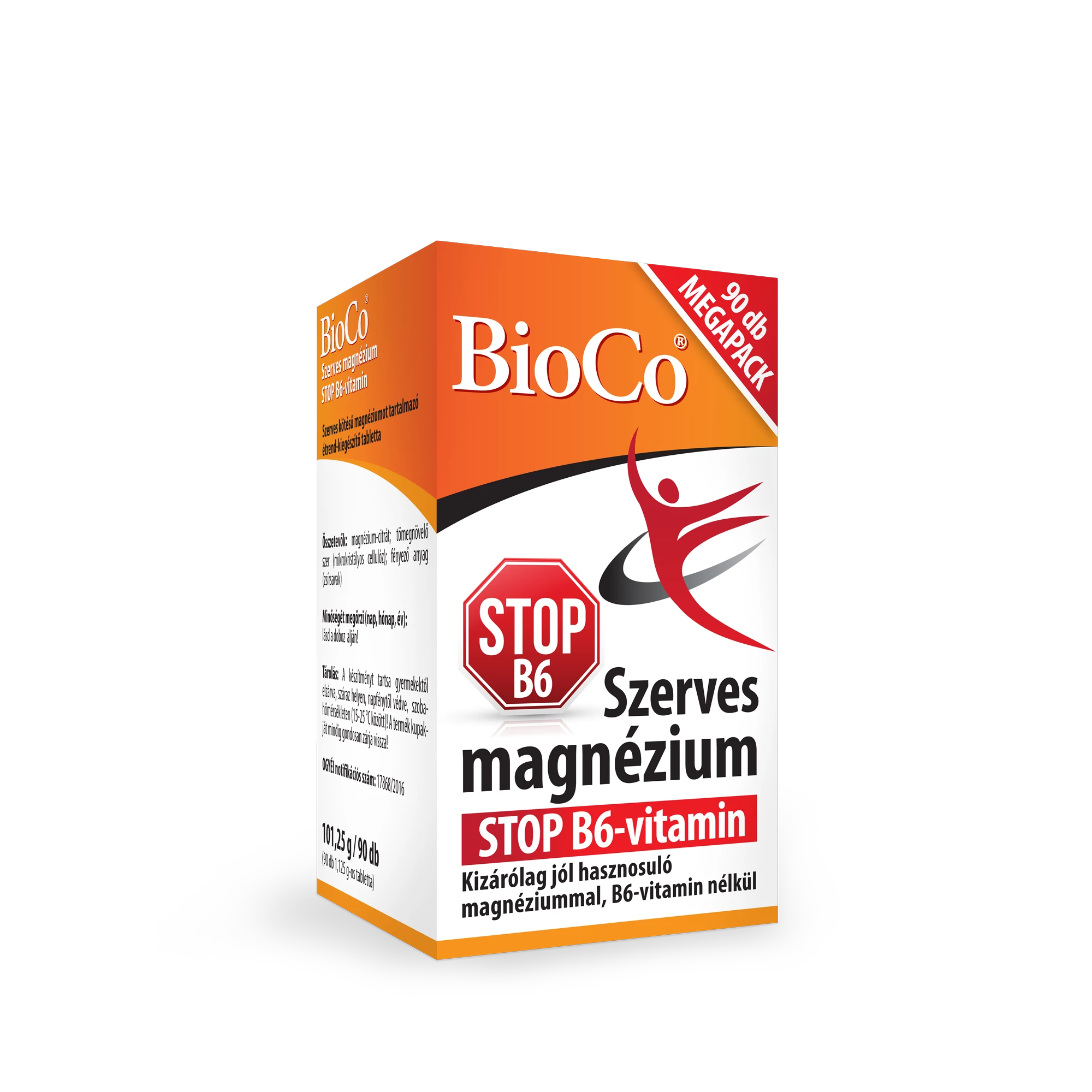 BioCo szerves Magnézium STOP B6 90 db MEGAPACK