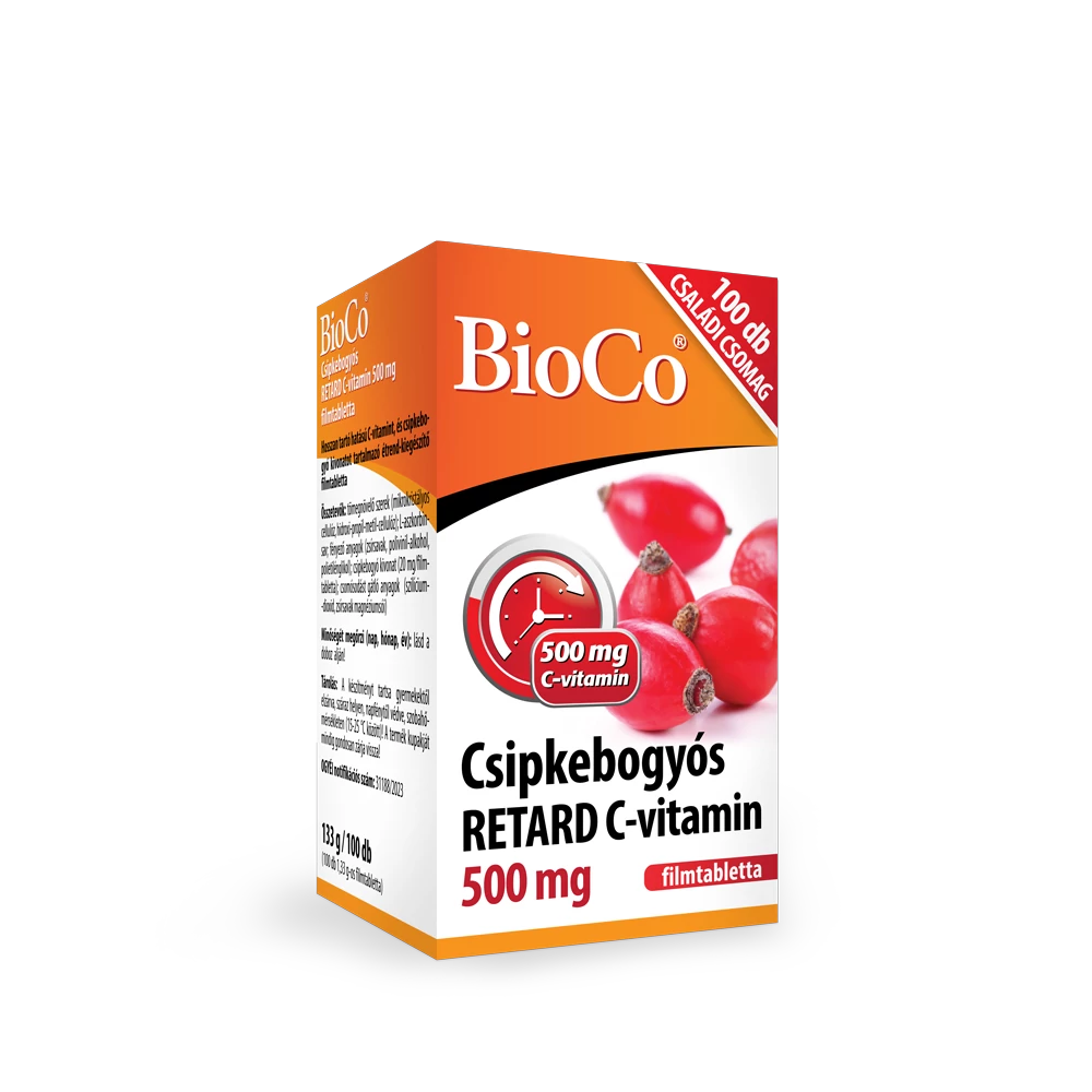 BioCo Csipkebogyós Retard C-vitamin 500mg 100 db