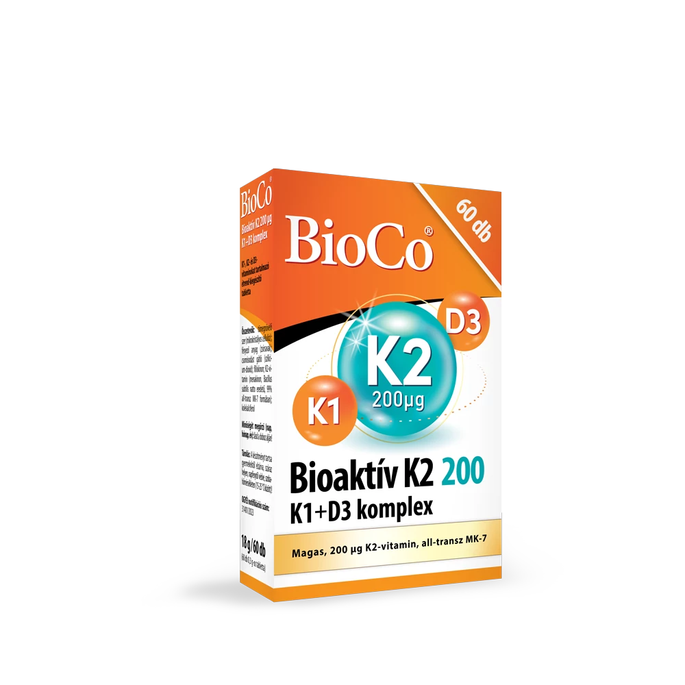 BioCo Bioaktív K2 200 mikrogramm K1+D3 komplex