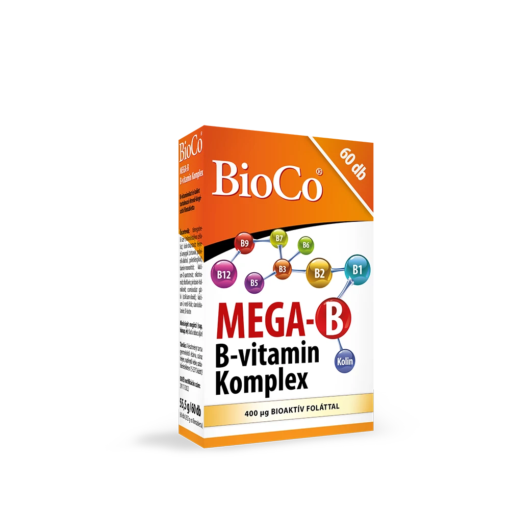 BioCo MEGA-B B-vitamin Komplex filmtabletta 60 db