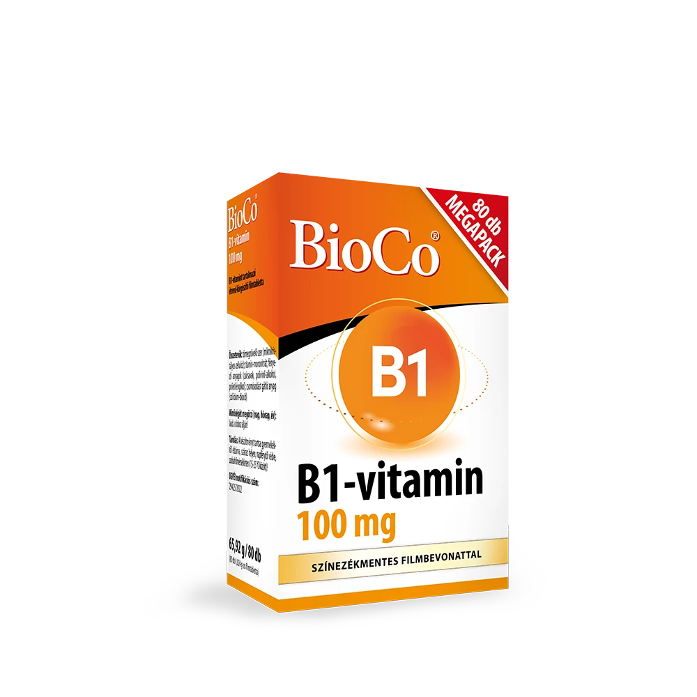 BioCo B1-vitamin 100 mg Megapack filmtabletta 80 db