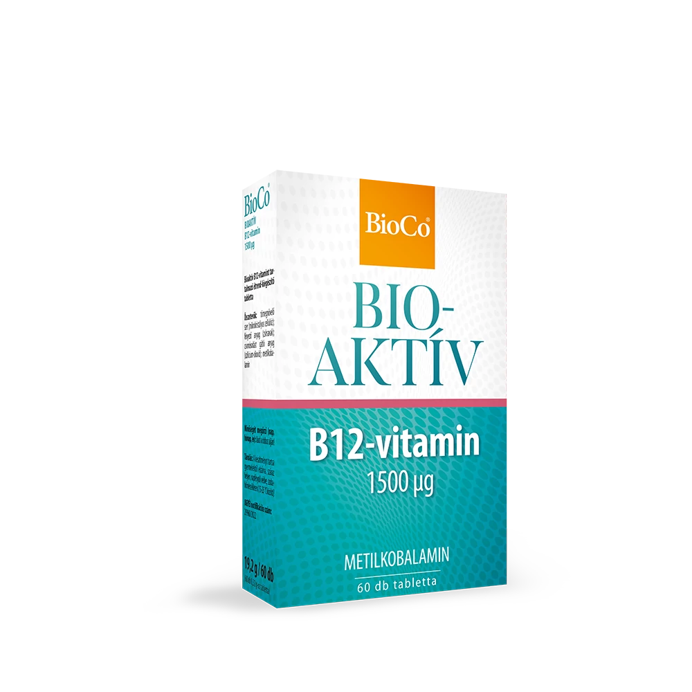 BioCo BIOAKTÍV B12-vitamin 1500 mcg tabletta 60 db