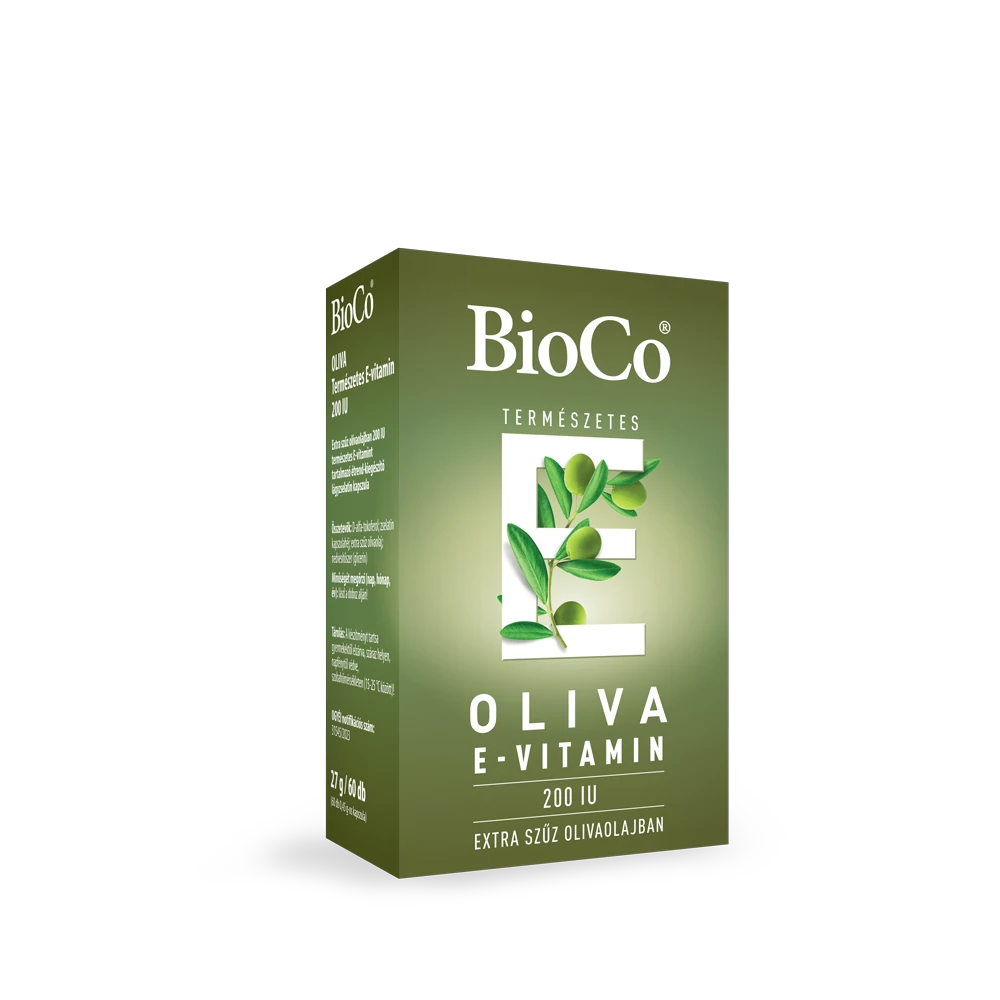 BioCo OLIVA Természetes E-vitamin 200 IU lágyzselatin kapszula 60 db