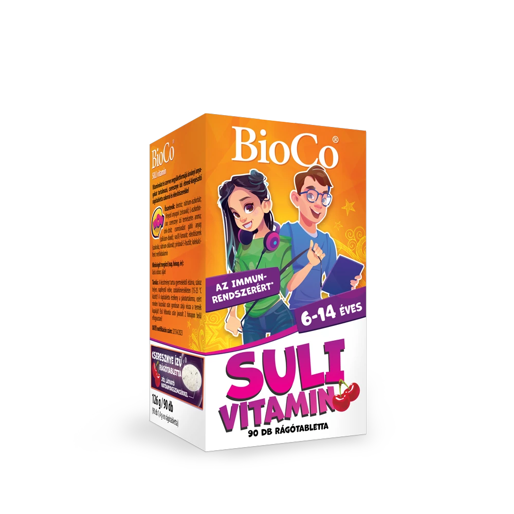 BioCo Suli-vitamin Cseresznyés rágótabletta 90 db