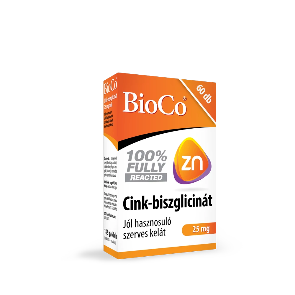 BioCo Cink-biszglicinát 25 mg tabletta 60 db