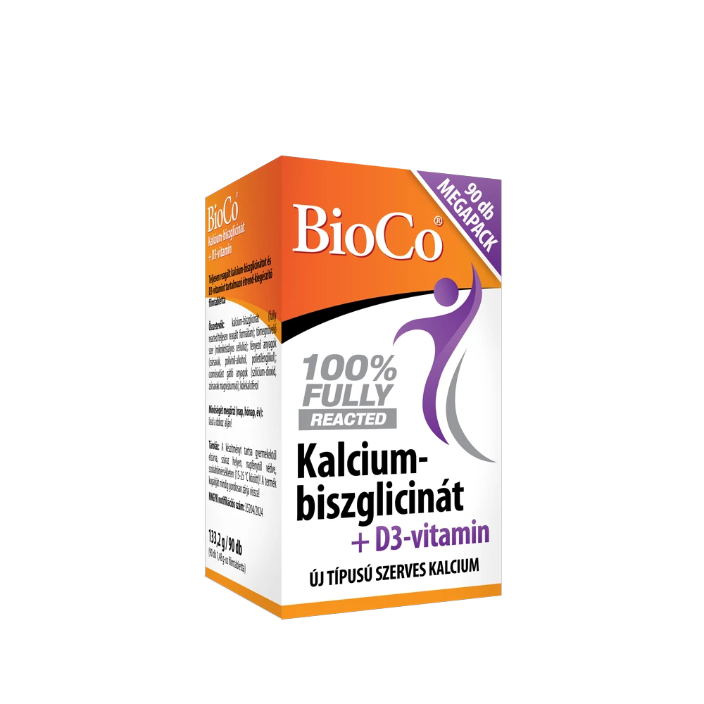 BioCo Kalcium-biszglicinát + D3-vitamin filmtabletta 90 db