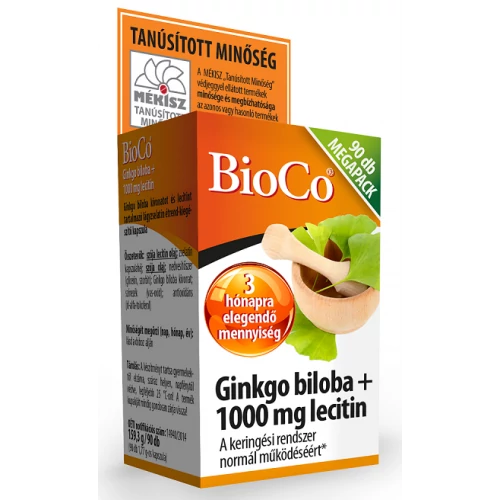 BioCo Ginkgo Biloba + 1000 mg Lecitin MEGAPACK 90 db